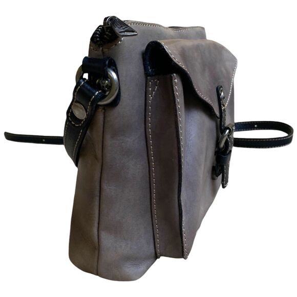 Vtg Patricia Nash Distressed Leather Crossbody Handbag Purse Glaze Avellino - Picture 5 of 13